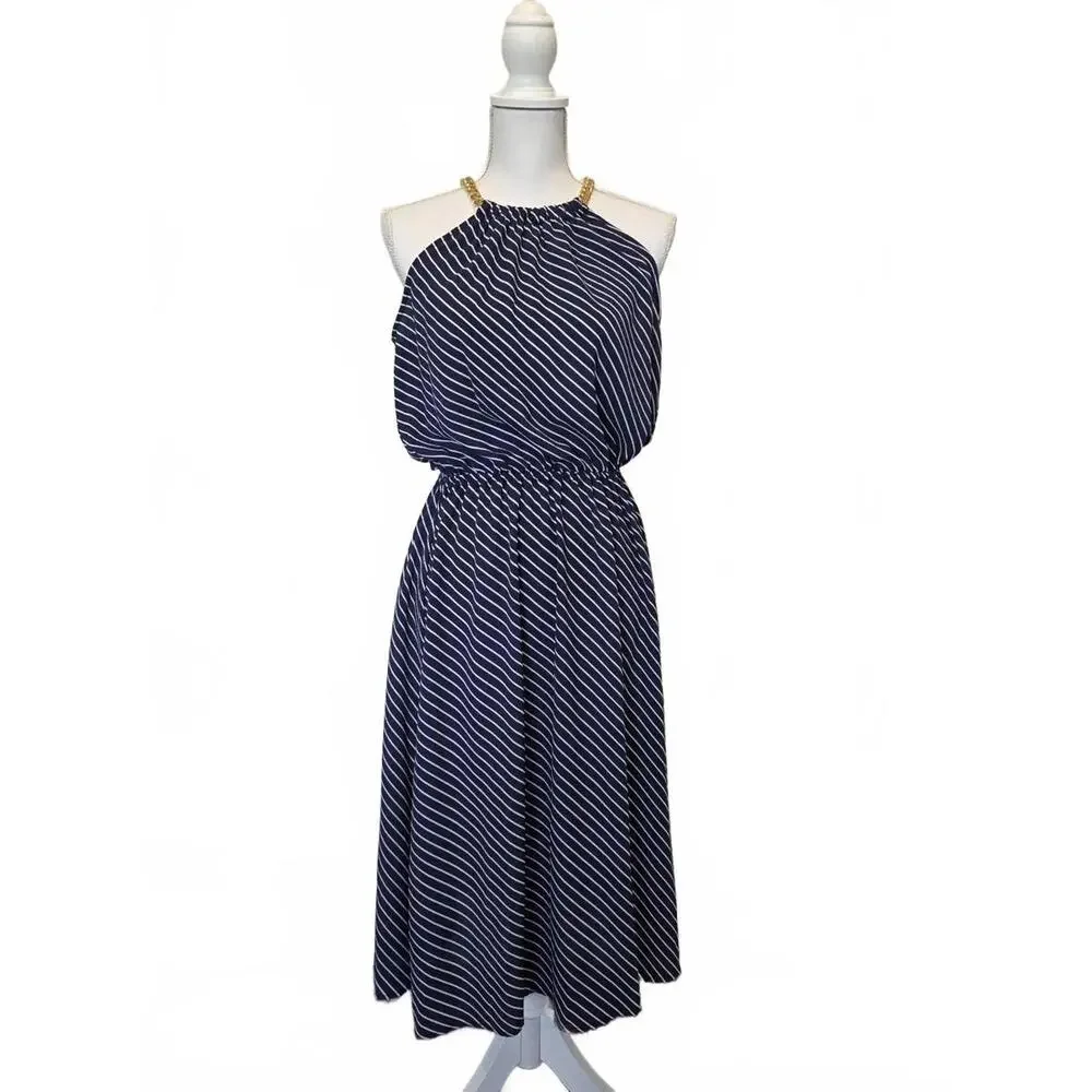 Michael Kors Keyhole Halter Midi‎ Dress - Size S - NWT (New)
